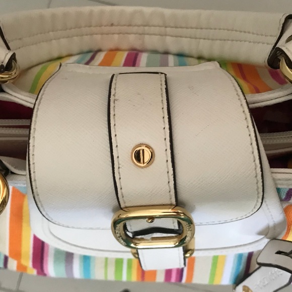 Designer ISAAC MIZRAHI Women’s Striped Purse - Picture 5 of 8